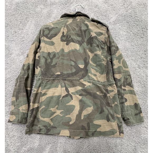 Free People Not Your Brothers Military Jacket Coat Camo Size XS - Picture 7 of 7